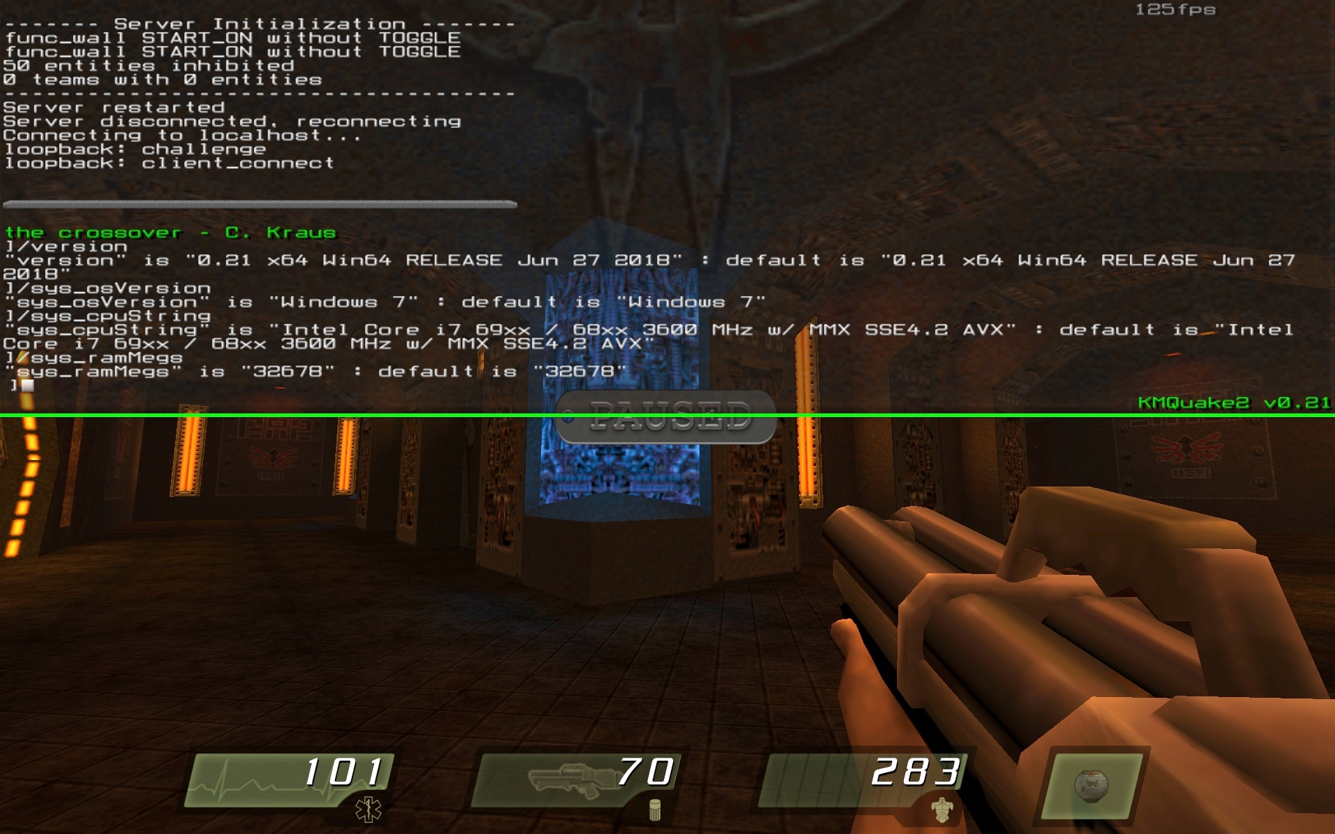 KMQuake2 x64 test screenshot